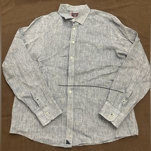 UNTUCKit men’s button brown casual shirt. Size XL